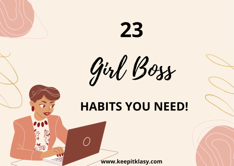 Girl Boss Habits