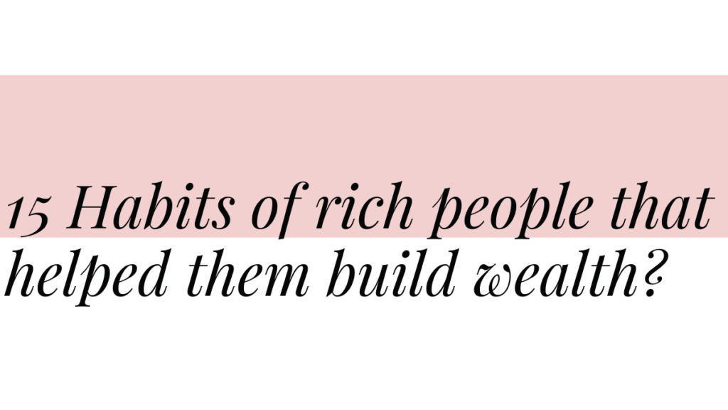 Build wealth