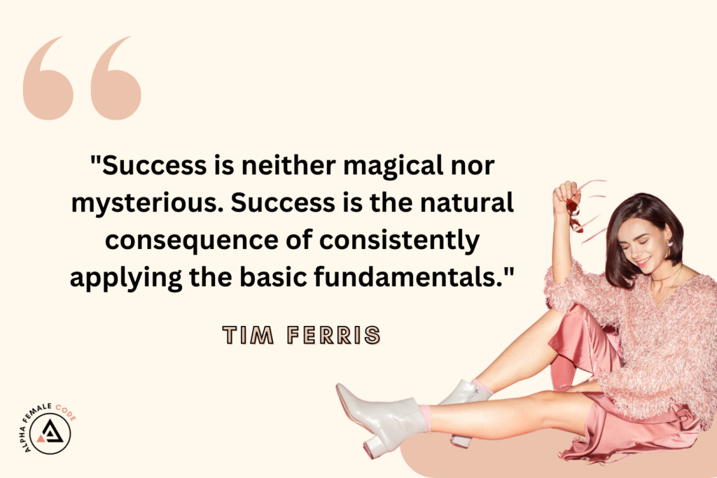 struggling with consistency - Tim Ferris Quote