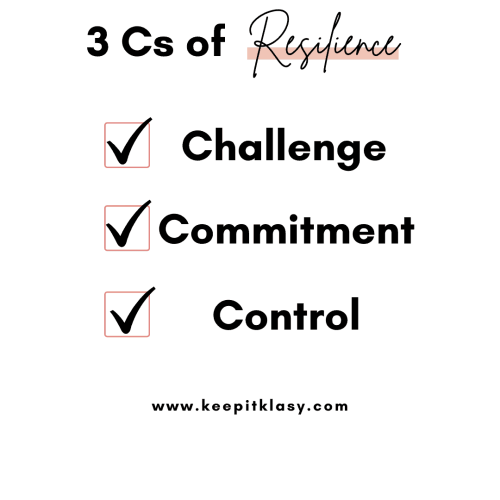 Build Resilience - challenge, commitment, control