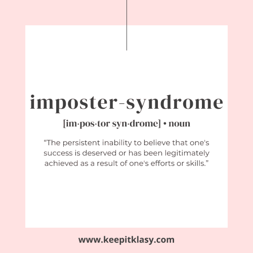 Imposter syndrome definition