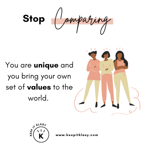 stop comparing yourself